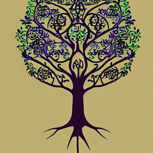 Prompt: The tree of life, top image of all time on /r/Illustration subreddit