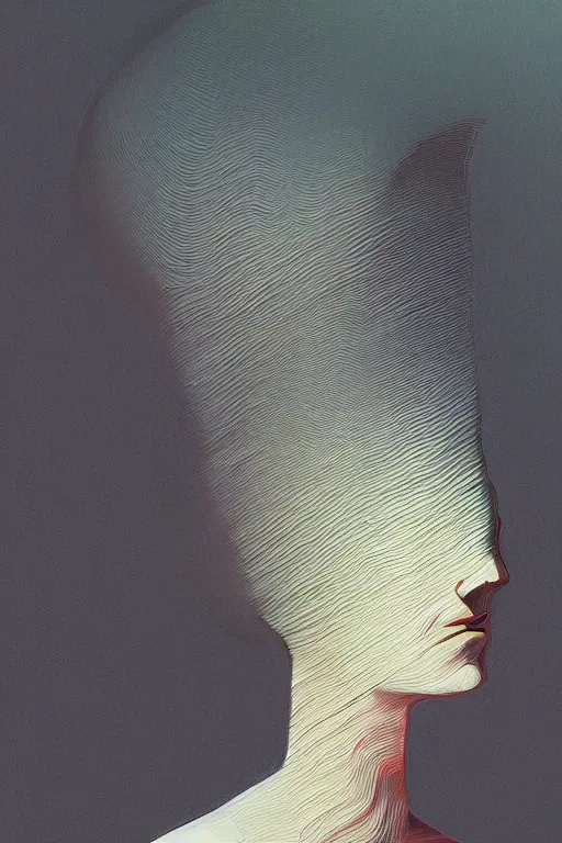 Image similar to woman wearing oculus and digital glitch head edward hopper and james gilleard, zdzislaw beksisnski, higly detailed