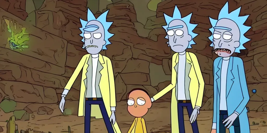 Image similar to rick and morty adventure