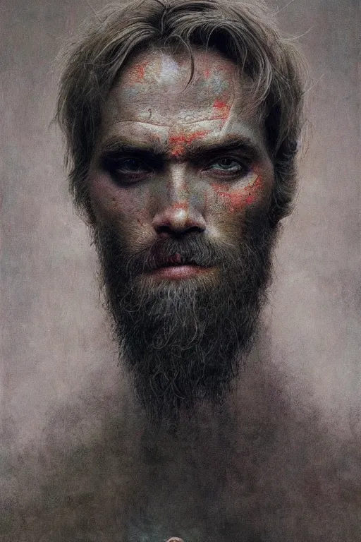 Prompt: pewdiepie is god, dark fantasy, intricate, smooth, artstation, painted by Wayne Barlowe, zdislav beksinski