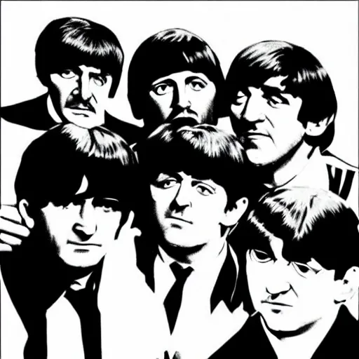 Image similar to soviet beatles