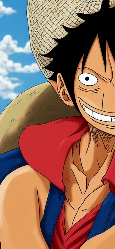 Image similar to “ a portrait of luffy at a airport, side shot, 8 k resolution, high quality ”