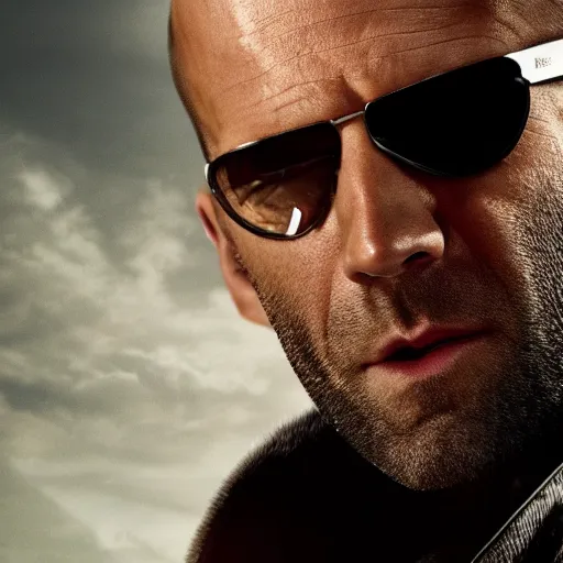 Prompt: Jason Statham As a superhero 4K detail