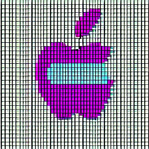 Image similar to apple pixel art