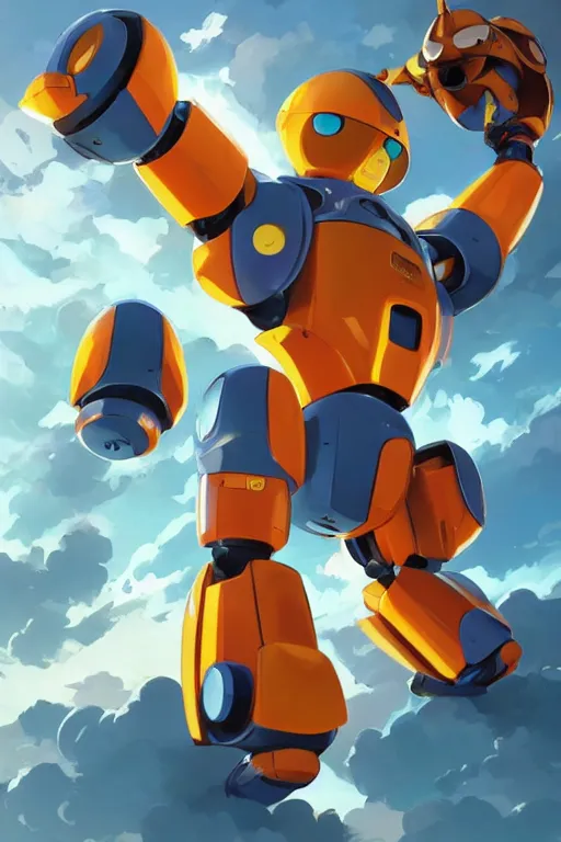 Image similar to metabots medabots medarotto medarot robot minimalist comics, behance hd by jesper ejsing, by rhads, makoto shinkai and lois van baarle, ilya kuvshinov, rossdraws global illumination ray tracing hdr radiating a glowing aura