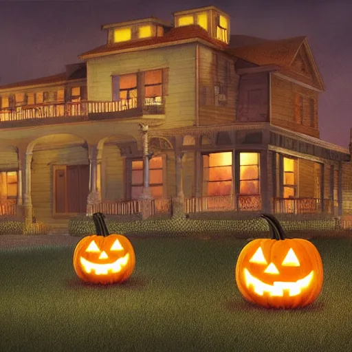 Image similar to realistic renderings of halloween scenes