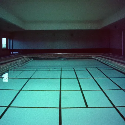 Image similar to Beautiful 2000s soft Photograph taken with a phone-camera from 2000, of an infinite infinite infinite liminal empty pool