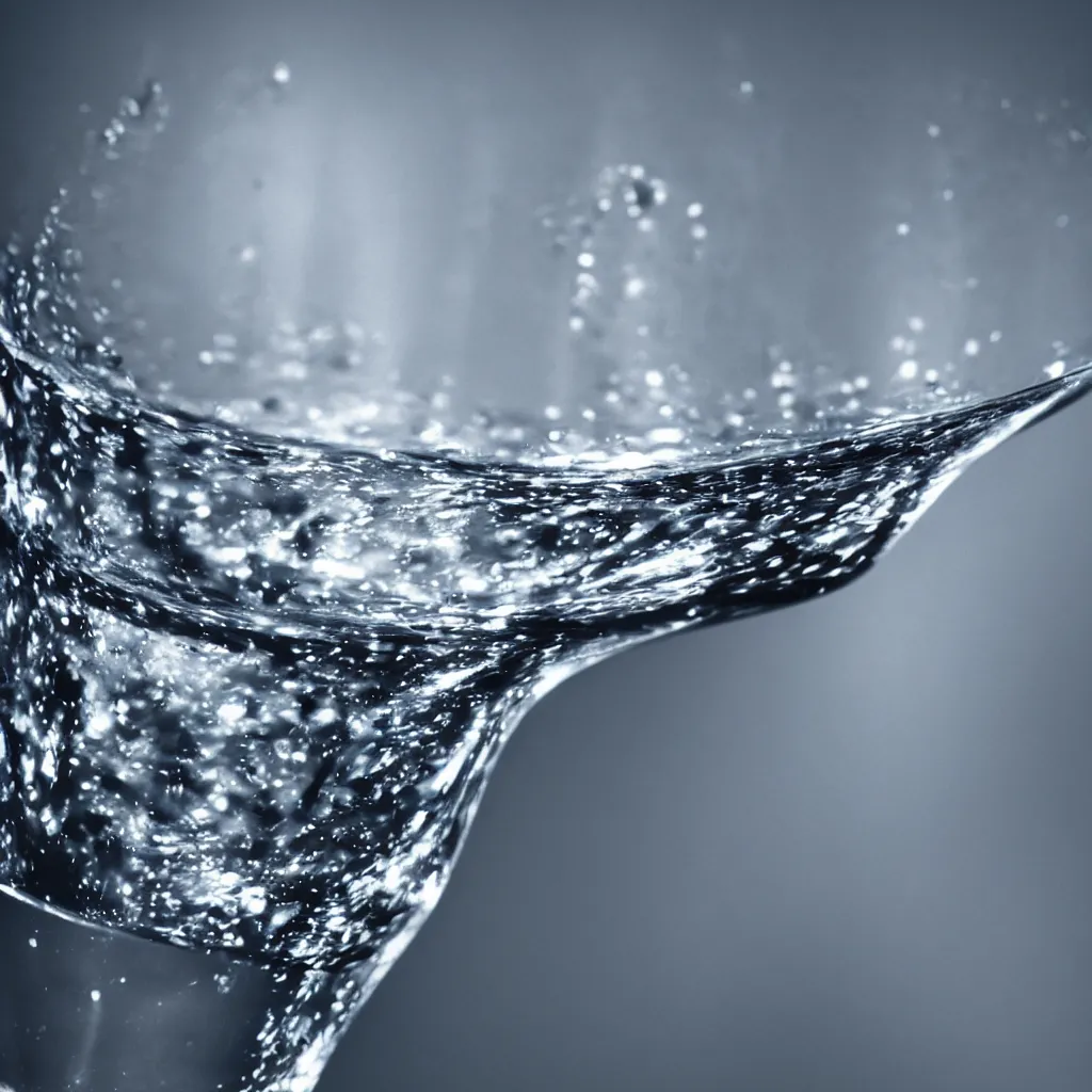 Prompt: close - up on a glass of water held by a female hand, blurred, depth of field, unframed, photography by gerhard richter and nadav kander, 8 k hyper realistic detailed cinematic still