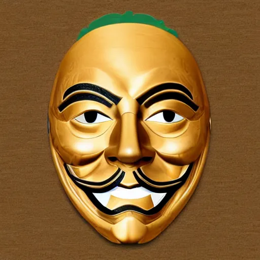 Image similar to windows 3. 1 4 style guy fawkes mask