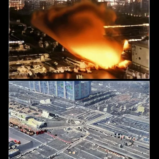 Image similar to sheldon cooper meme gas leak explosion in beijing