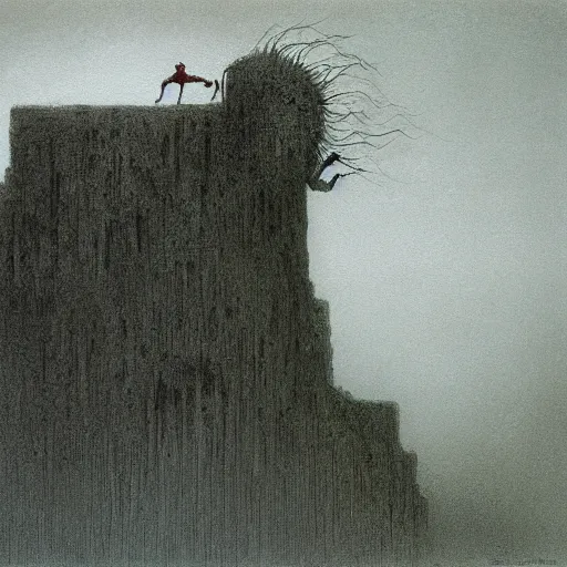 Image similar to goblin concept art, beksinski