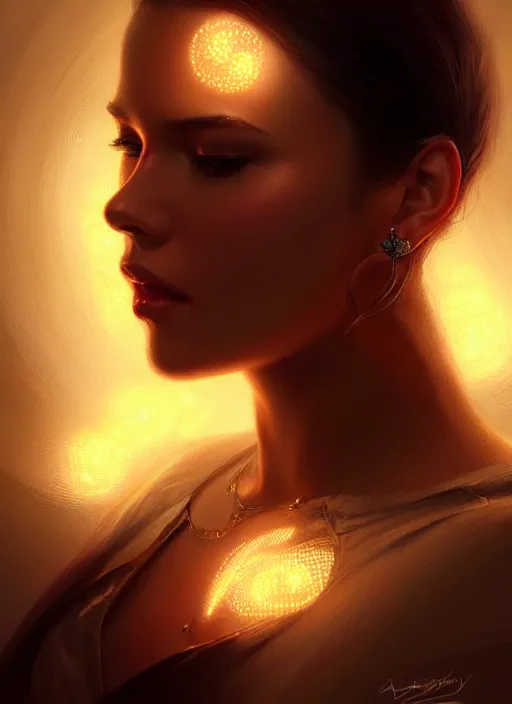 Image similar to portrait of, intricate, elegant, glowing lights, highly detailed, digital painting, artstation, glamor pose, concept art, smooth, sharp focus, illustration, art by artgerm and greg rutkowski, artey freytag