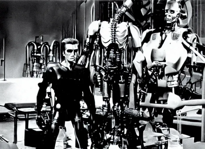 Image similar to Scene from the 1954 science fiction film The Terminator