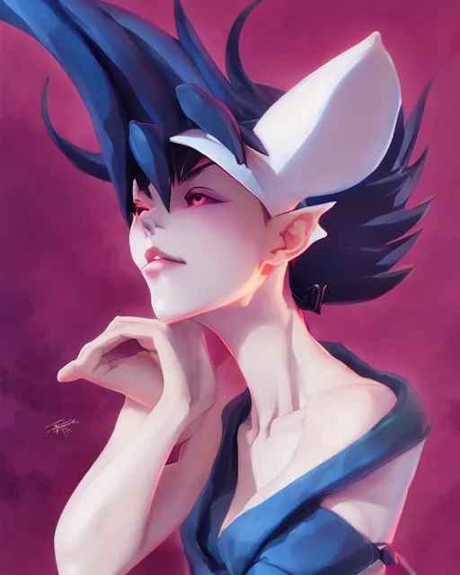 Image similar to darkstalkers hsien - ko, portrait shinkai makoto studio ghibli studio key hideaki anno sakimichan stanley artgerm lau rossdraws james jean marc simonetti elegant highly detailed digital painting artstation pixiv