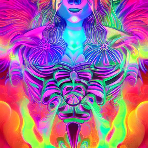 Prompt: psychedelic heaven, trending on artstation
