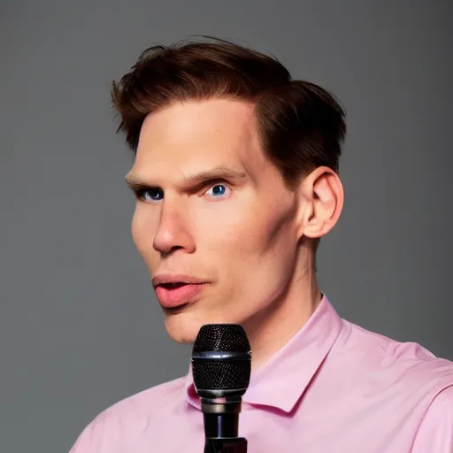 Image similar to jerma 9 8 5 doing a ted talk, professional photography, wide shot, film still, high resolution