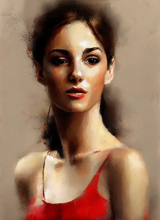 Image similar to a portrait of a pretty young lady by andre kohn