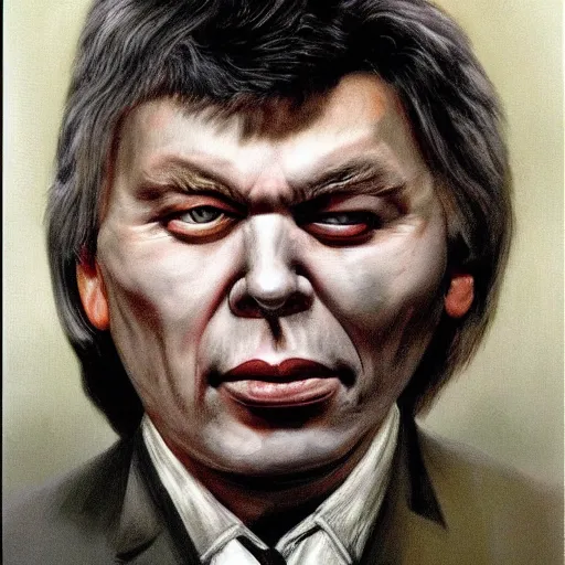 Prompt: portrait by h. r. giger of boris nemtsov degraded abomination, photo - realistic, color image, 2 k, highly detailed