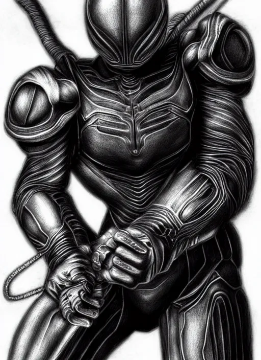 Image similar to dark samus, kentaro miura, hyperrealism, intricate detailed