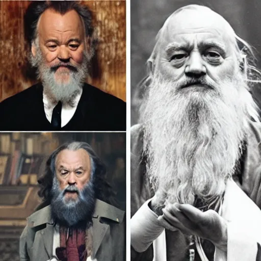 Image similar to bill murray plays dumbledore in harry potter