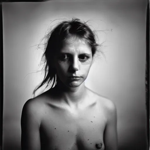 Prompt: photograph of a woman by sally mann