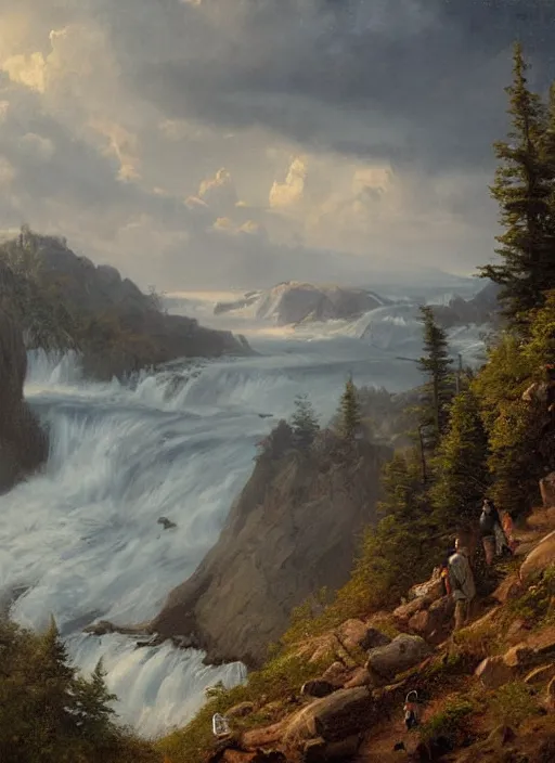 Image similar to twin peaks movie poster art by andreas achenbach