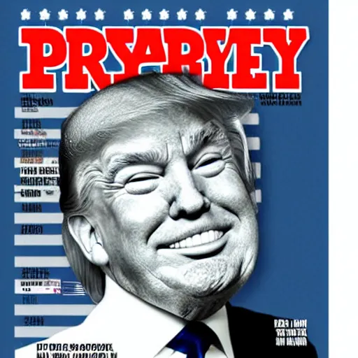 Image similar to Trump, playboy magazine cover