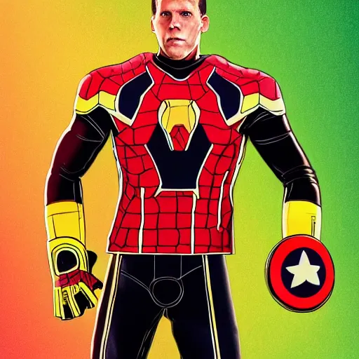 Image similar to Wojciech Szczęsny made by Marvel Comics, digital art, trending on ArtStation, high detailed, high quality