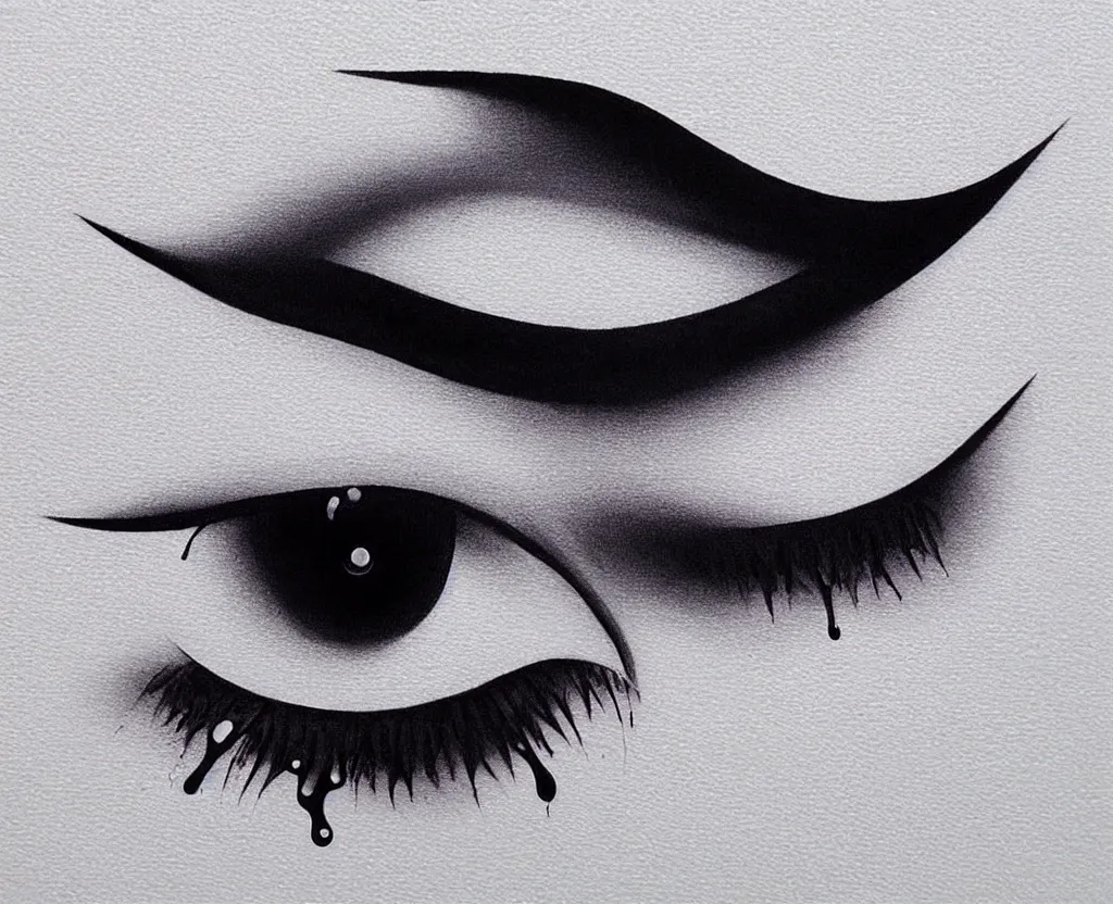 Image similar to beautiful matte airbrush of a glossy water drop dripping on a white background, inspired by 8 0's airbrush illustrations, art by pater sato