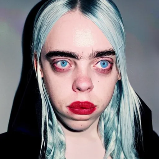 Prompt: a crossover between Billie Eilish and Donald Trump