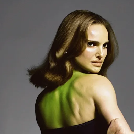 Image similar to Natalie Portman as She Hulk