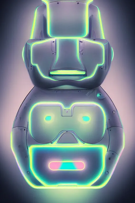 Prompt: robot duck concept portrait, 3 d fractal ceramic neon lcd, detailed, sharp focus, pastel, intricate, realistic, smooth, volumetric lighting, digital painting, by miyazaki