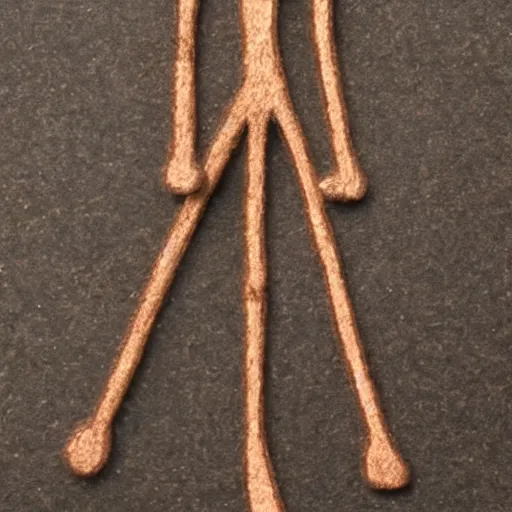 Image similar to a realistic stickman