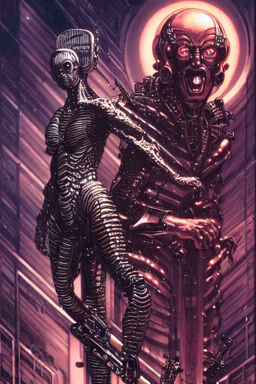 Image similar to a gemini metal hurlant character in action pose, ultra realistic, wide angle, intricate details, blade runner influence, highly detailed by wayne barlowe, hajime sorayama aaron horkey, gaston bussiere, craig mullins