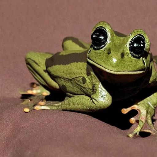 Image similar to a rare military frog equipped with rocket launcher and night vision target acquisition system, photo from janes defence weekly