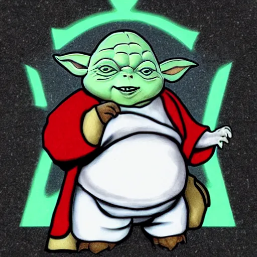 Image similar to obese Yoda