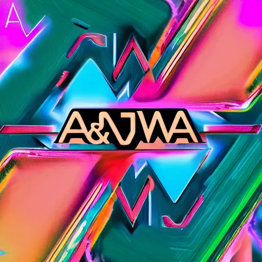 Image similar to a and w vaporwave logo, digital art, cosmic, 3 d high definition, trending on art station, photorealistic, high resolution, 8 k, octane, hyper detailed, insane details, intricate, elite, ornate, elegant trend, highly detailed and intricate, sharp focus, photography, unreal engine