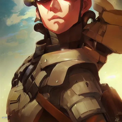 Image similar to anime portrait of a military super soldier by stanley artgerm lau wlop rossdraws james jean andrei riabovitchev marc _ simonetti and sakimichan tranding on artstation