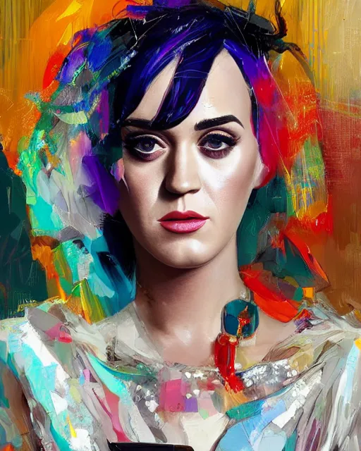 Prompt: highly detailed homeless katy perry portrait in wedding dress, ismail inceoglu, nielly