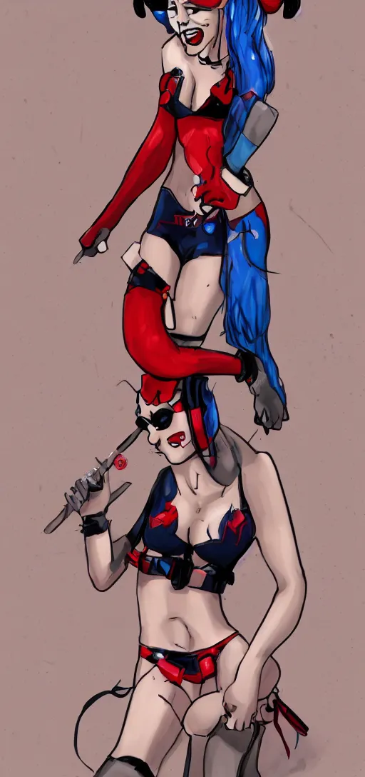 Image similar to harley quinn in a swim suit by zeronis