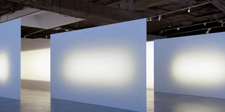 Prompt: dezeen showroom, minimalissimo, artsy soft light gradient computer blur from spike jonze her by jonny niesche, kristen cliburn