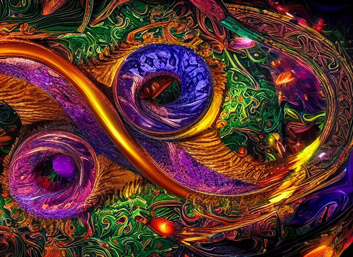 Prompt: the ouroboros of infinite flower universes, by adriaen van der spelt, dichromatism, paradox, volumetric light, insanely detailed and intricate, hypermaximalist, warm colors, dramatic lighting, smooth, sharp focus, extremely detailed, aesthetically pleasing composition