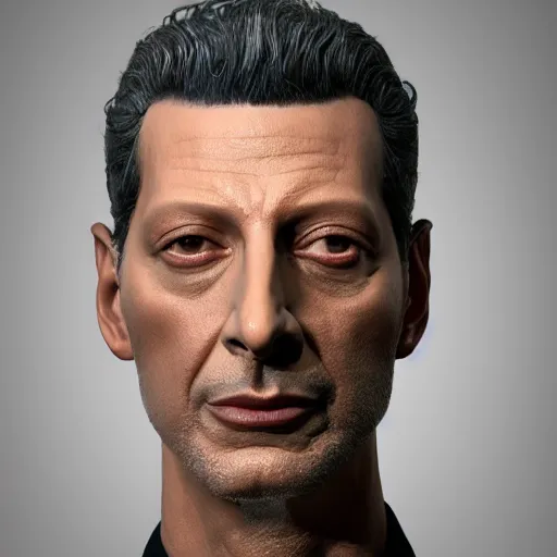 Image similar to hyperrealistic jeff goldblum,!! inspired by istvan sandorfi & xiang duan!!, perfect facial symmetry, dim volumetric cinematic lighting, 8 k octane comprehensive render, extreme hyper - detailed attributes & atmosphere, intricate, impossibly lifelike composition, masterpiece, artstation, stunning,
