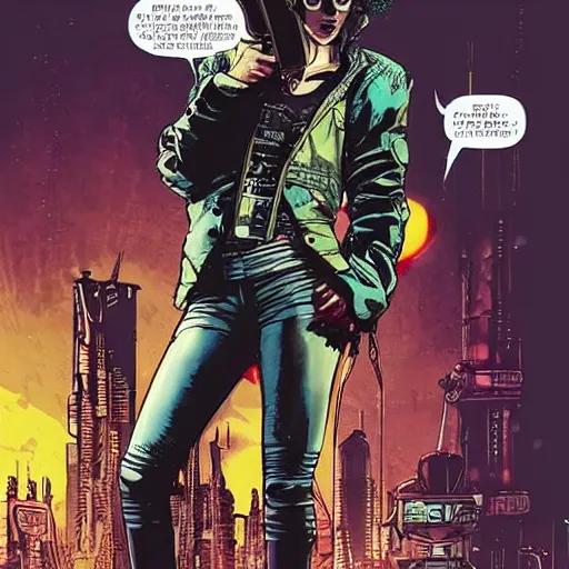 Image similar to selina. cyberpunk mercenary smoking a cigar. Style of James Gurney and Mœbius. (Cyberpunk 2077. Blade Runner. Apex Legends. The matrix)