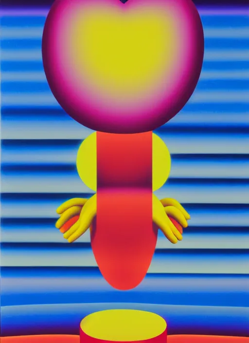 Image similar to love by shusei nagaoka, kaws, david rudnick, airbrush on canvas, pastell colours, cell shaded, 8 k