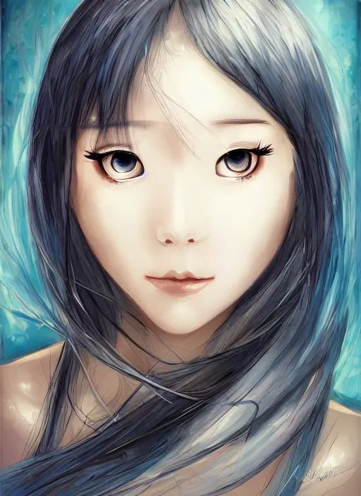 Image similar to portrait of a stunningly beautiful water drop, art by aioeiueioaeoaieuaieuao