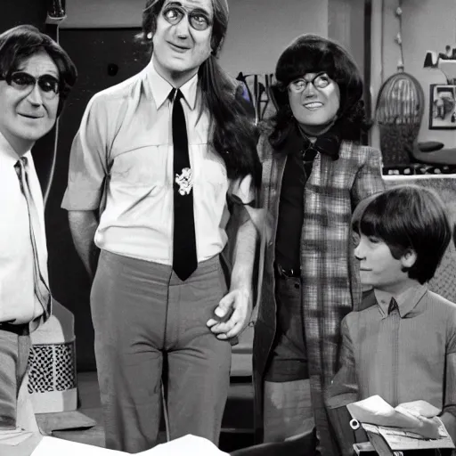 Image similar to on the tv set of captain kangaroo, guest starring john lennon