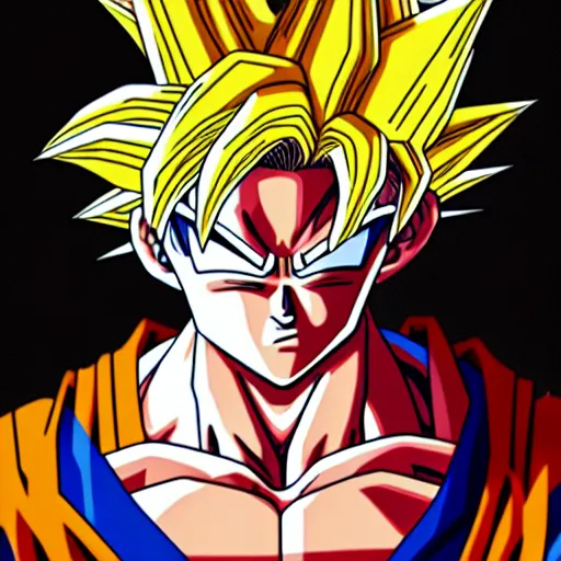 Image similar to Goku Portrait, ultra wide angle, Avetetsuya Studios style, anime art, beautiful scene, Poster Design, Very Epic, 4k resolution, highly detailed, Trend on artstation, sketch, Digital 2D, Character Design