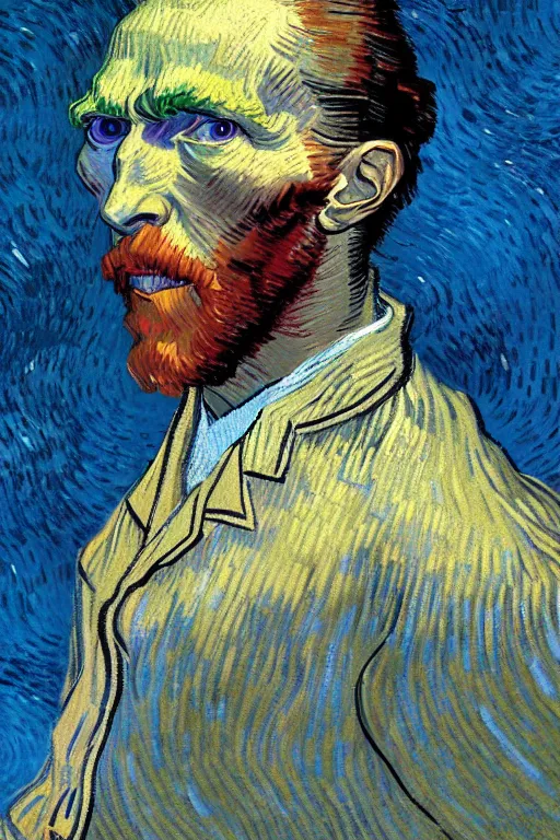 Prompt: vincent van gogh, zx spectrum color palette, anatomy, only two hands, highly detailed, digital painting, artstation, concept art, smooth, sharp focus, illustration, Unreal Engine 5, 8K, art by art by artgerm and greg rutkowski and edgar maxence