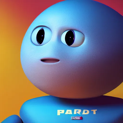 Prompt: full body portrait of a round robot wearing beret, painting a canvas, big head, high detail, beautiful light, depth of field, sharp focus, clean design, 4 k, pixar, colorful, octane render